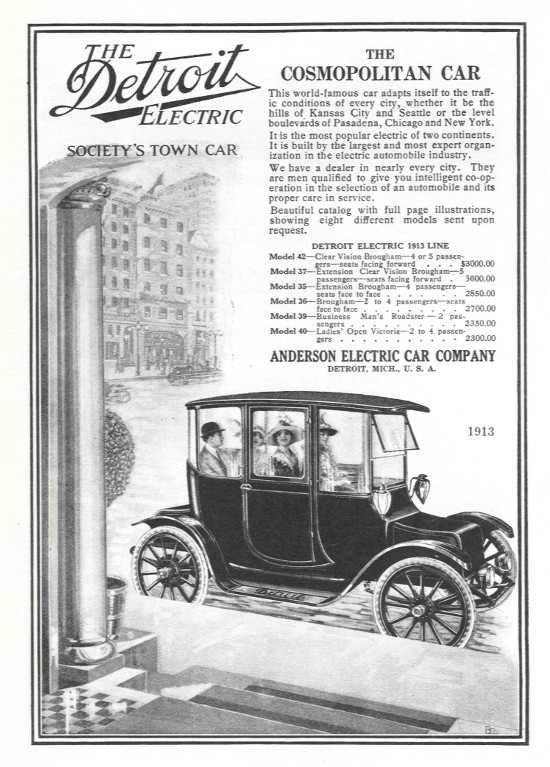 Anderson Electric Car Co Detroit Électrique